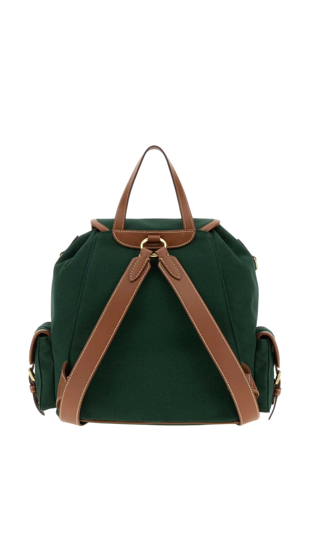Logo-Detailed Buckle-Fastened Backpack in Green