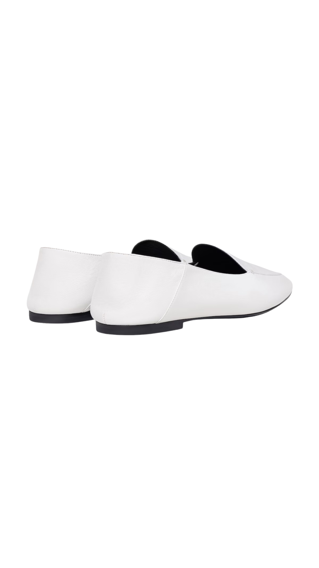 Aura Loafer in White Goatskin