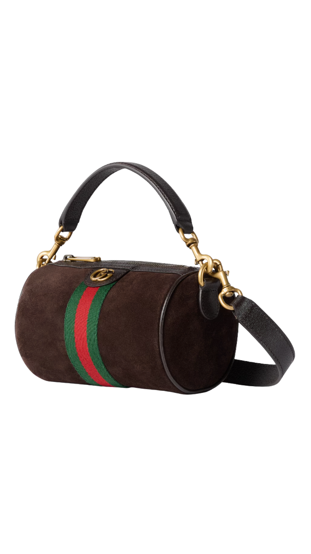 Ophidia Mini Bag in Dark Brown Suede