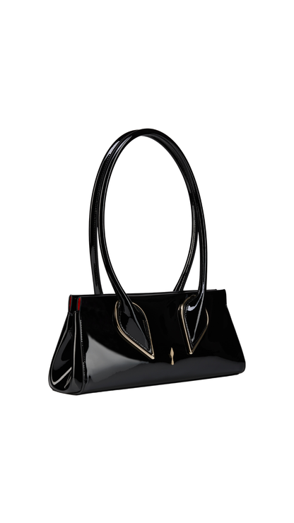 Venus Shoulder bag - Patent calf leather - Black