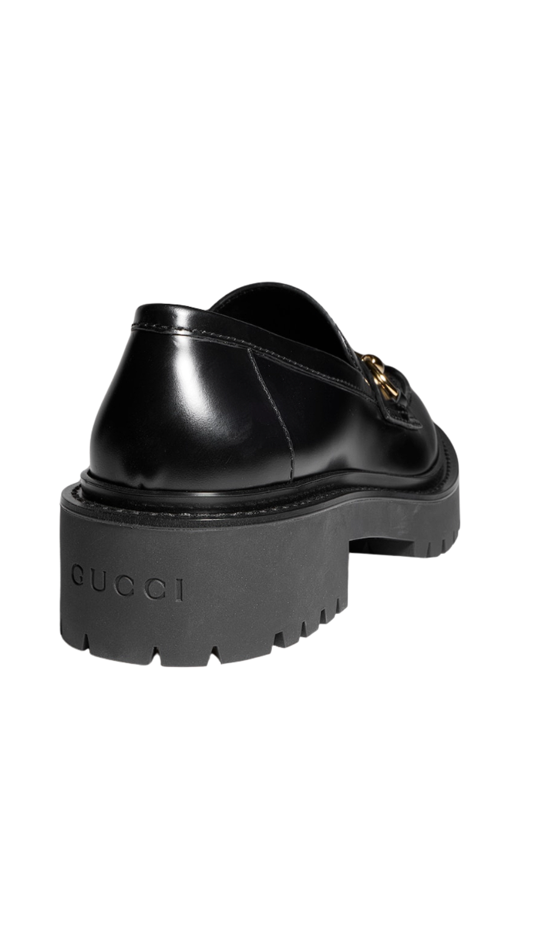 Loafer with Horsebit and Lug Sole in Black