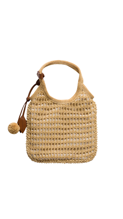 Ivy Crochet Handbag in Natural