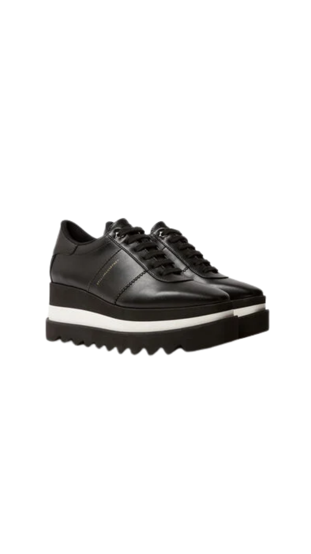 Sneak-Elyse Platform Trainers in Black