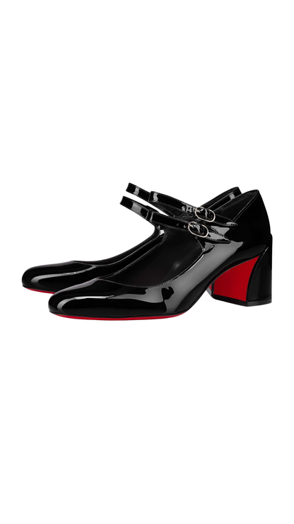 Miss Jane  in Patent Calf Leather Black