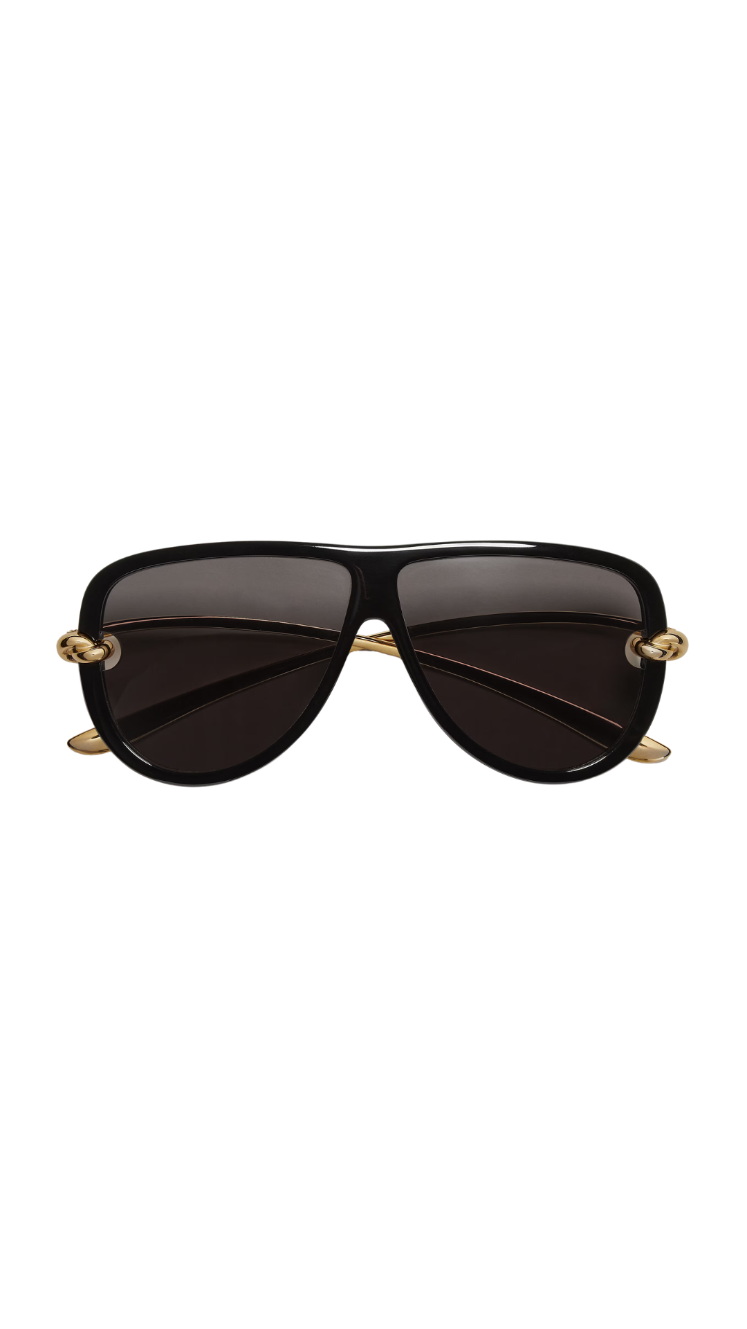 Knot Aviator Sunglasses in Black/Gray