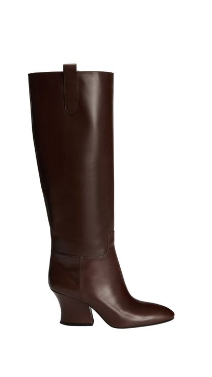 Lune Knee-High Boot in Chocolate Plum