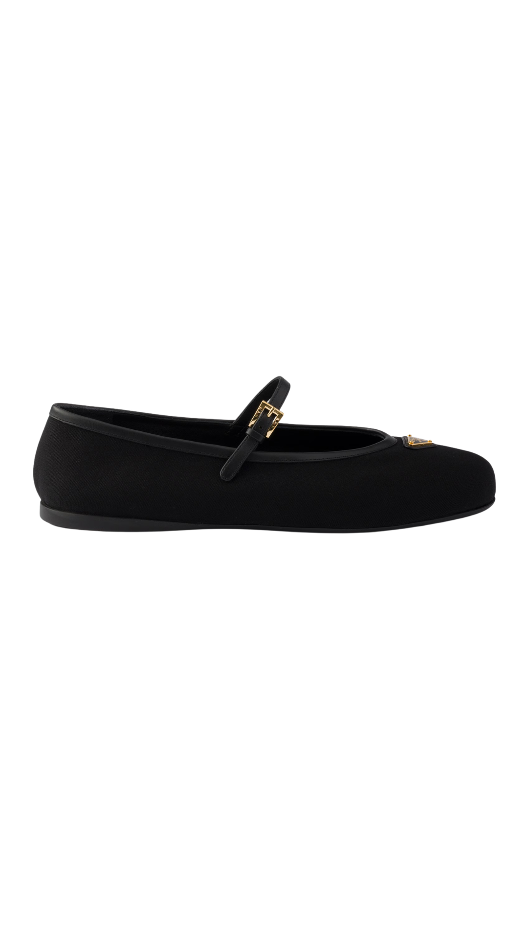 Fabric Ballerinas in Black