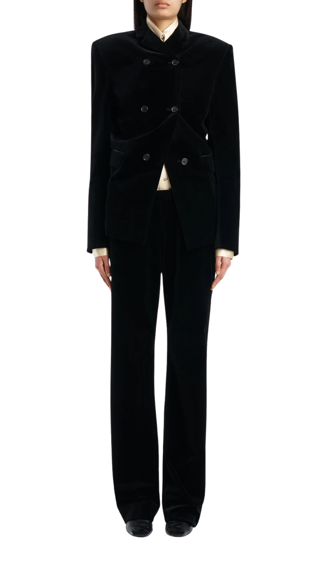Rolo Jacket in Black Velvet