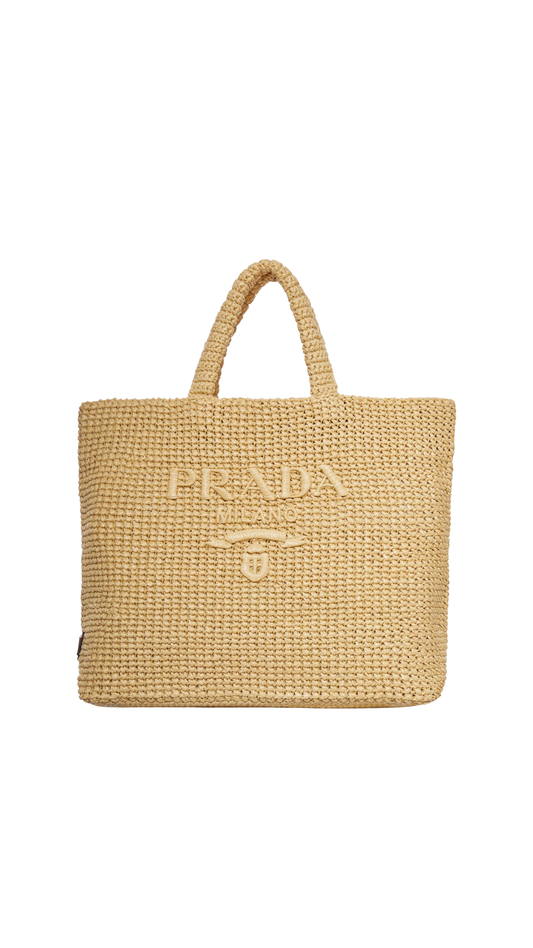 Crochet Tote Bag in Natural