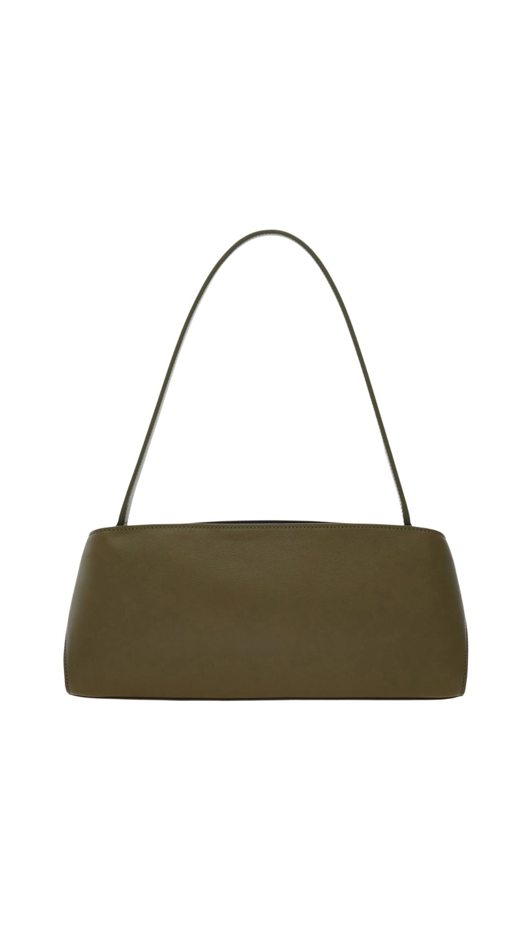 Hug East-West Shoulder Bag in Olive Green / Navy
