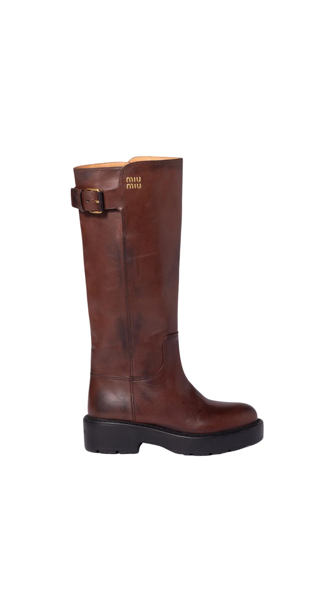 Leather boots in Coffee