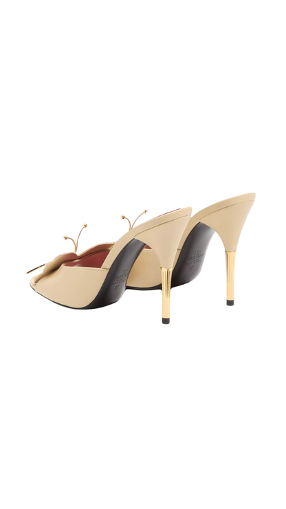 Flutterby Kidskin Slide Sandal with Butterfly Detail 105mm in Rope