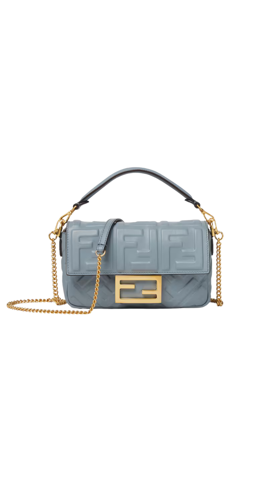 Baguette® Mini in Mercury Blue Leather Bag