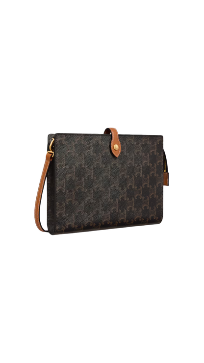 Small Note Book in Triomphe Canvas and Natural Calfskin