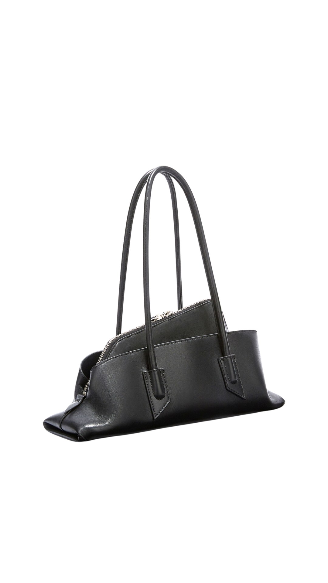 La Passeggiata Small Black Top Handle in Black