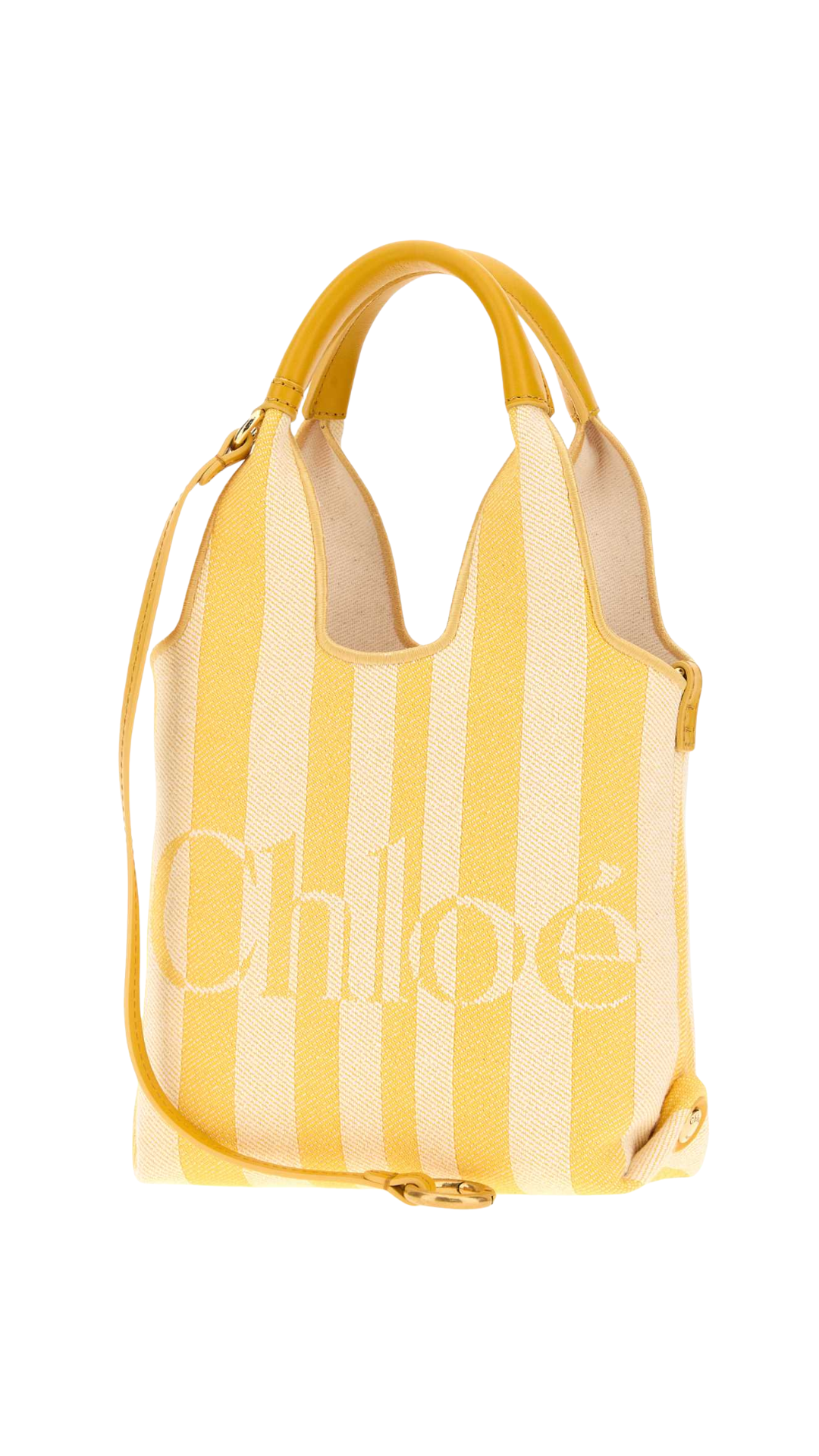 Mini Chloé Stripy Tote Bag in Jacquard