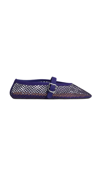 Ballet Flats in Iris Strass Fishnet