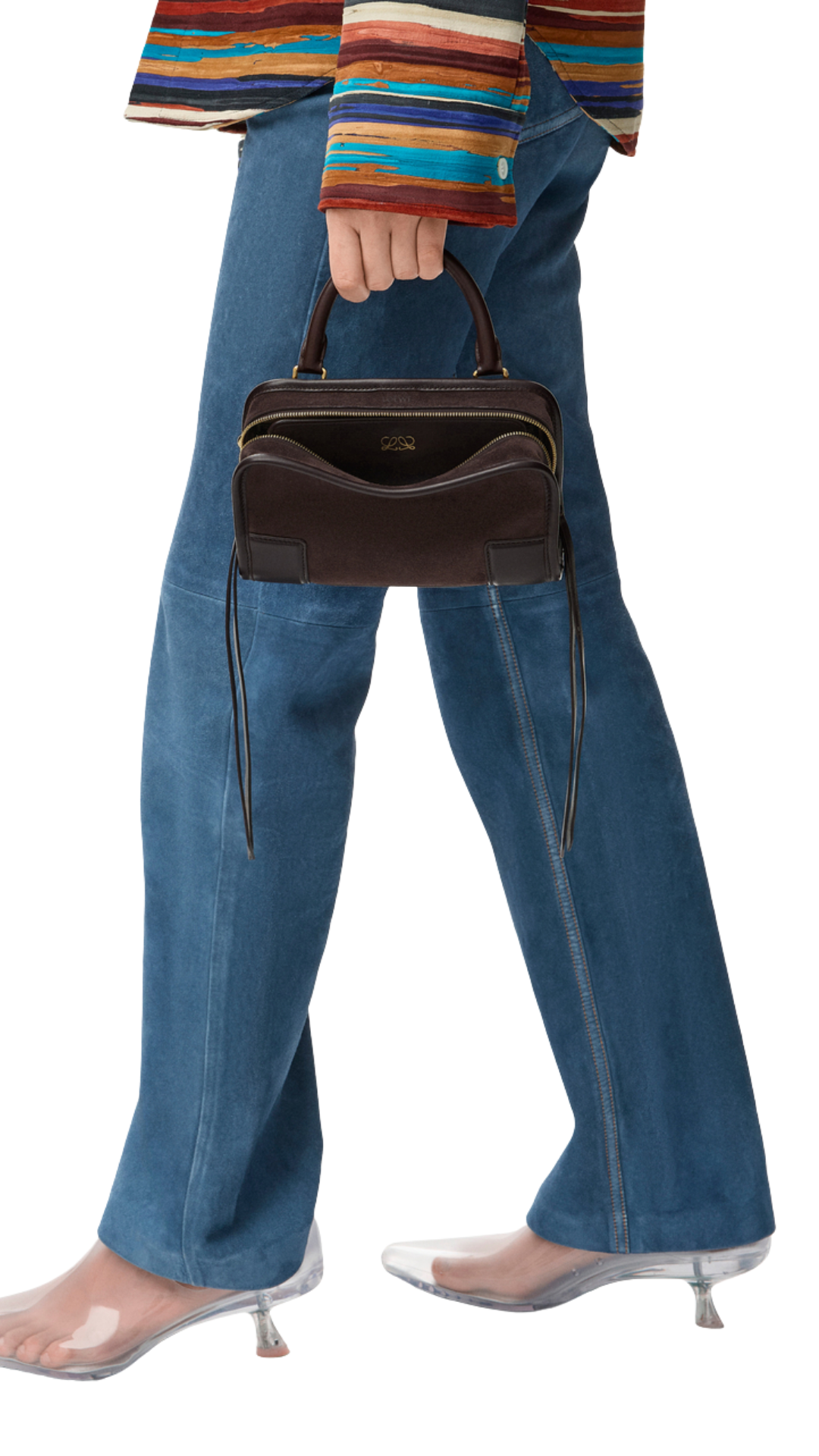 Mini Amazona 180 Bag in Dark Chestnut Suede