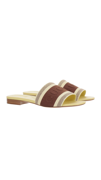 Slide Sandal in Brown