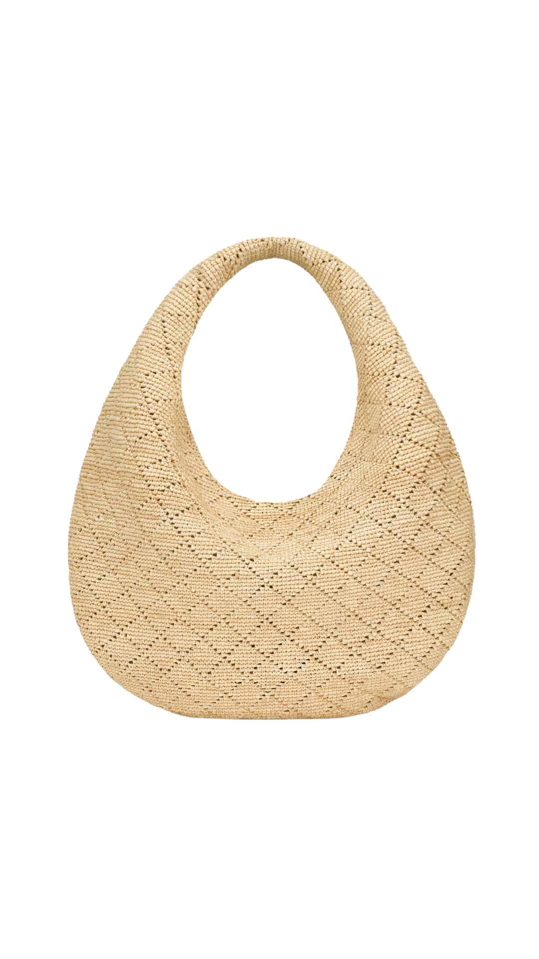 Icare Hobo in Raffia in Natural