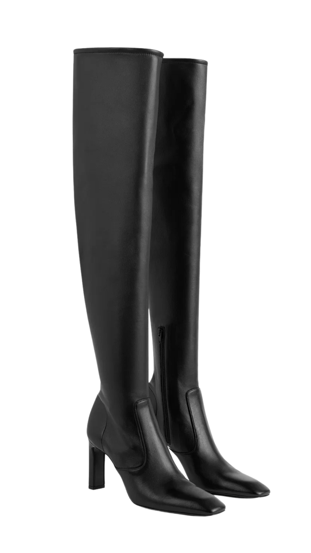 Nappa Over-The-Knee Boots in Black