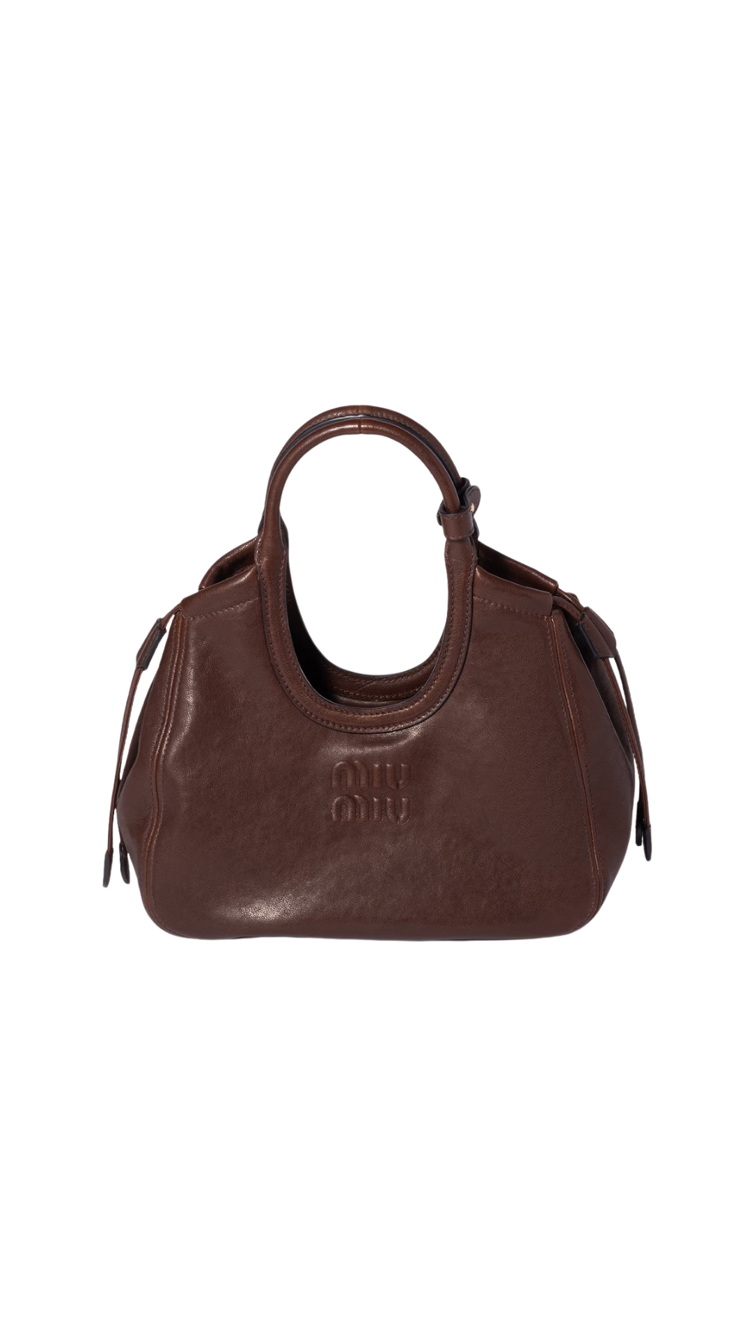 Ivy Nappa Leather Tote Bag in Briarwood