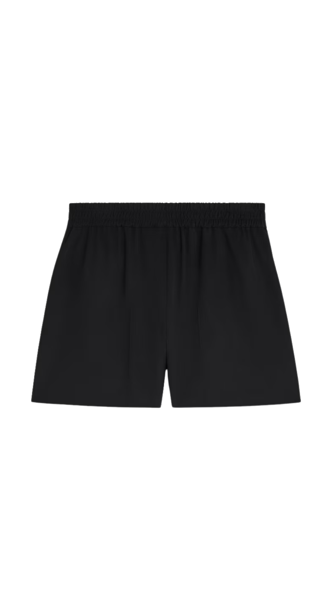 Shorts in Wool Twill in Black