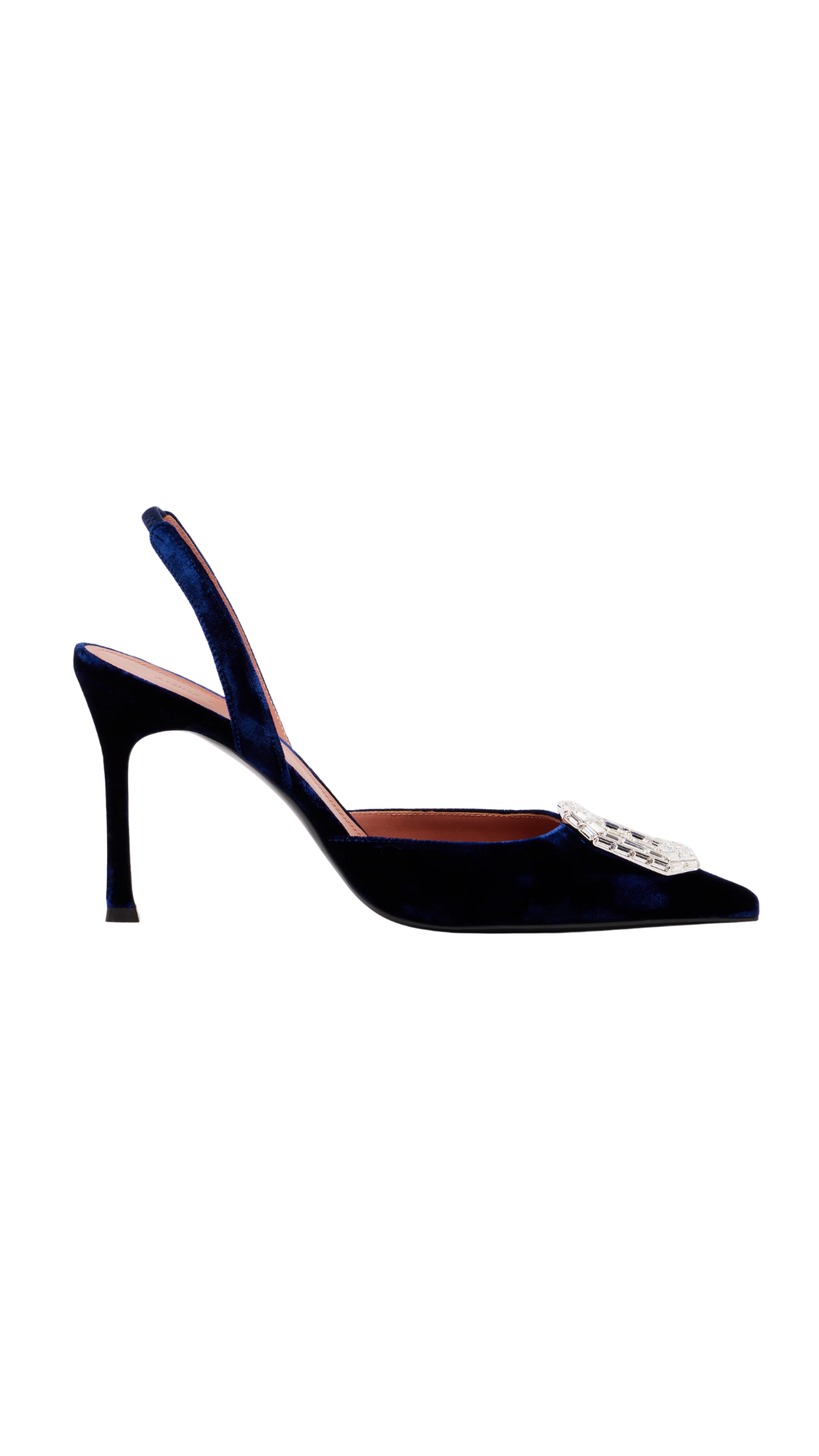 Camelia Crystal-Embellished Slingback Pumps in Blue