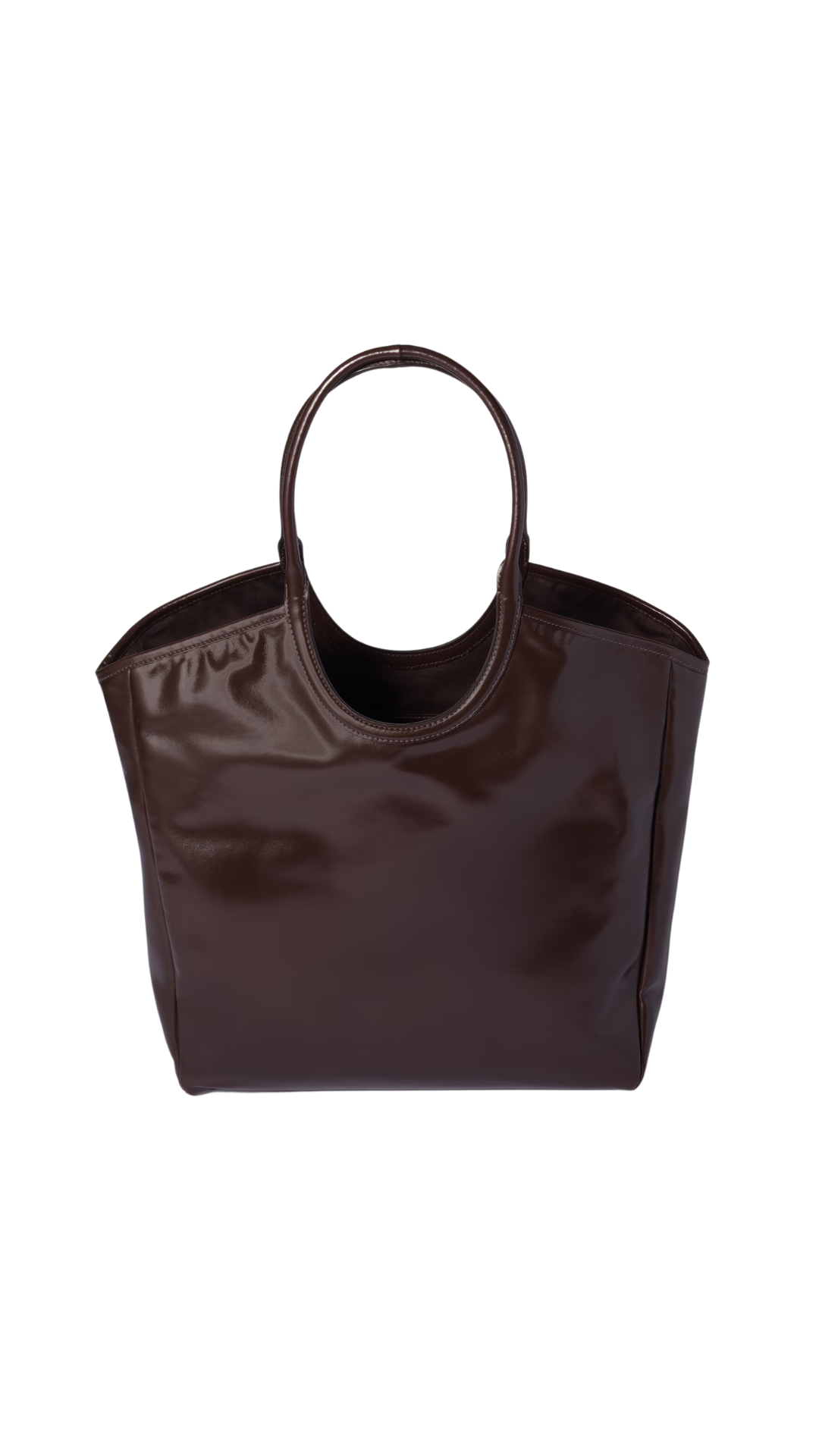 Ivy Leather Bag in Dark Brown