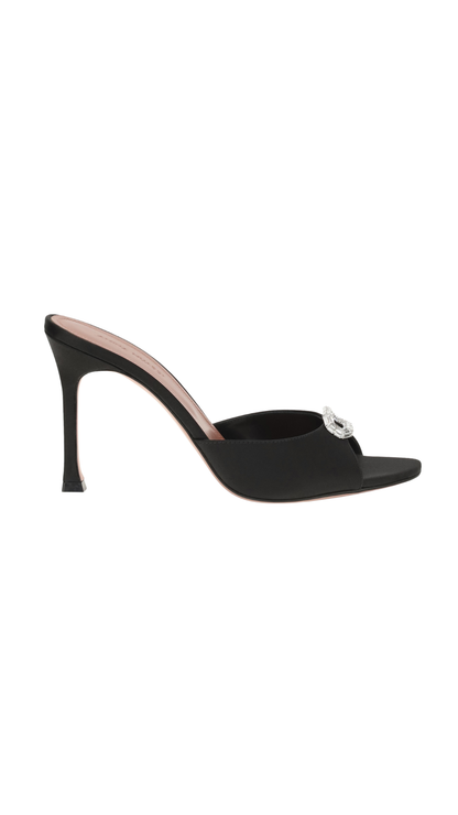 Mini Camelia Slipper 95 Black Nappa