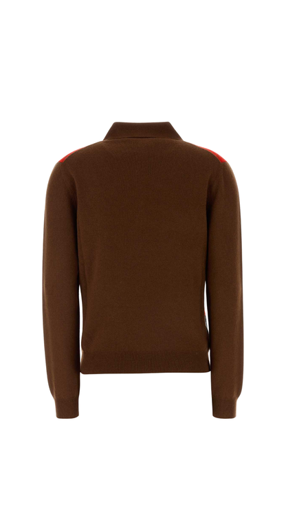 Polo Shirt Cashmere in Brown