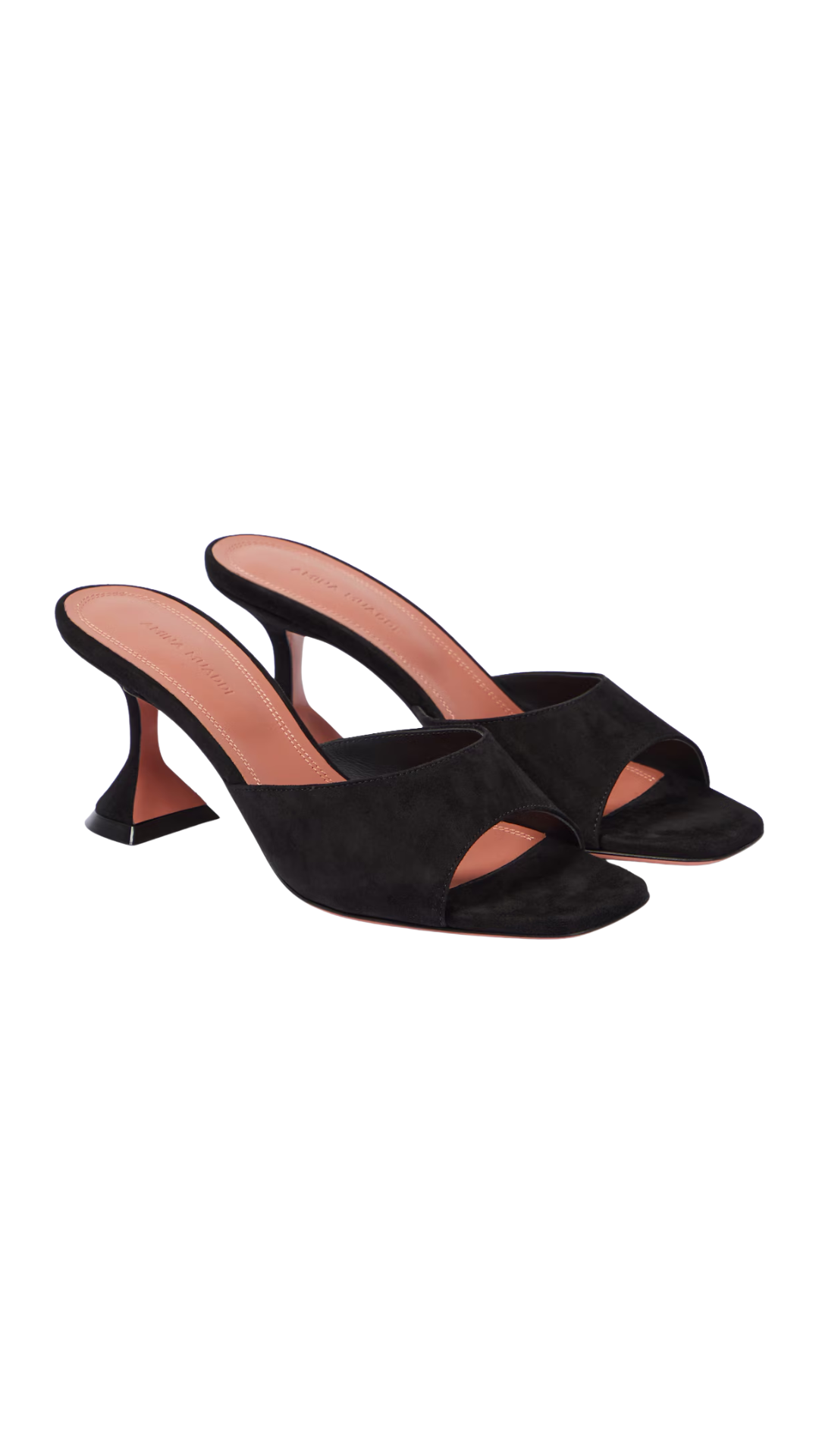 Lupita Suede Mules in Black