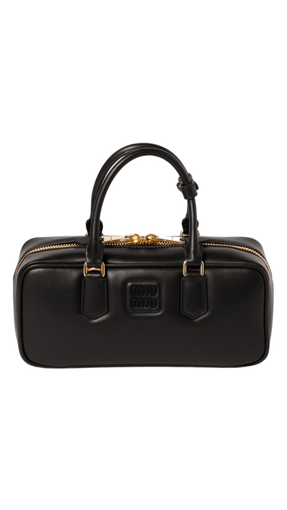 Arcadie Leather Bag in Black