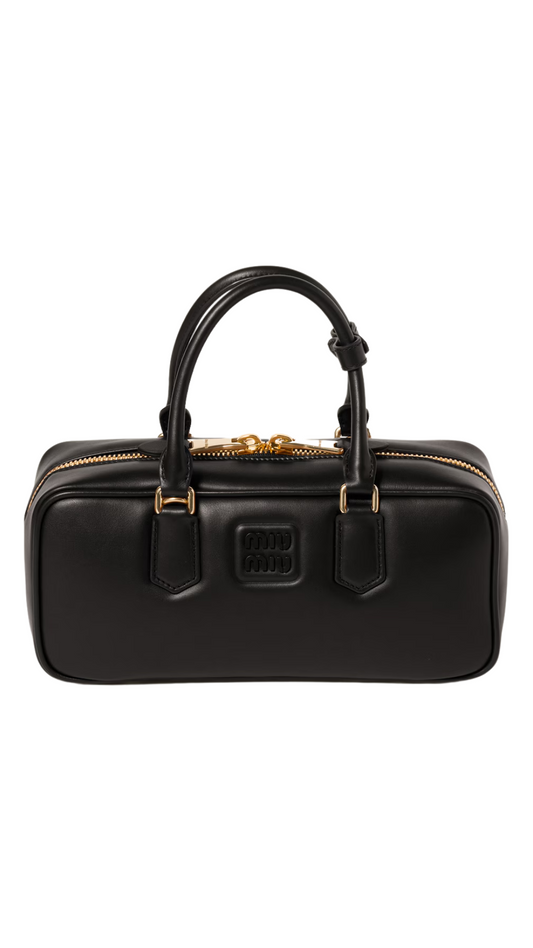 Arcadie Leather Bag in Black