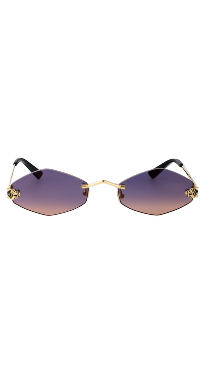 Panthère de Cartier Sunglasses in Gold