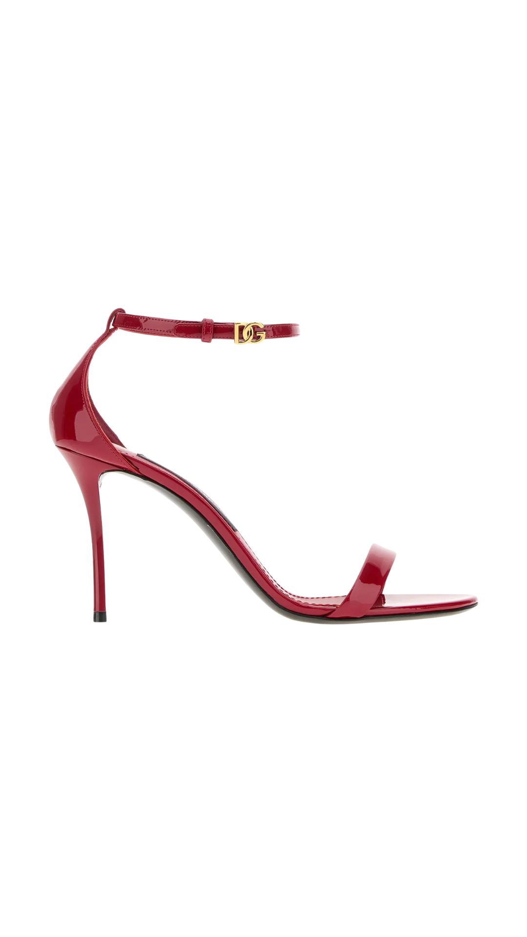 Vernice Red Leather Sandals