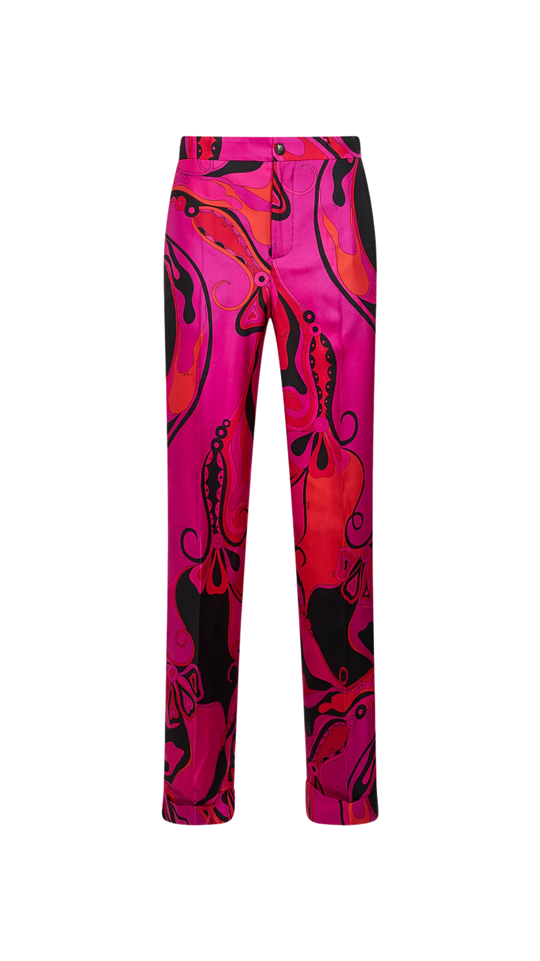 Orchidee Print Silk Pants