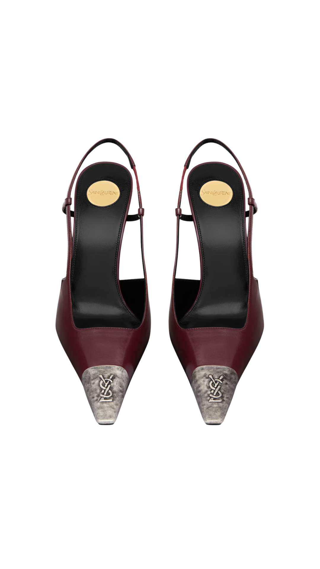 Jeanne Slingback Pumps in Vintage Bordeaux  Smooth Leather