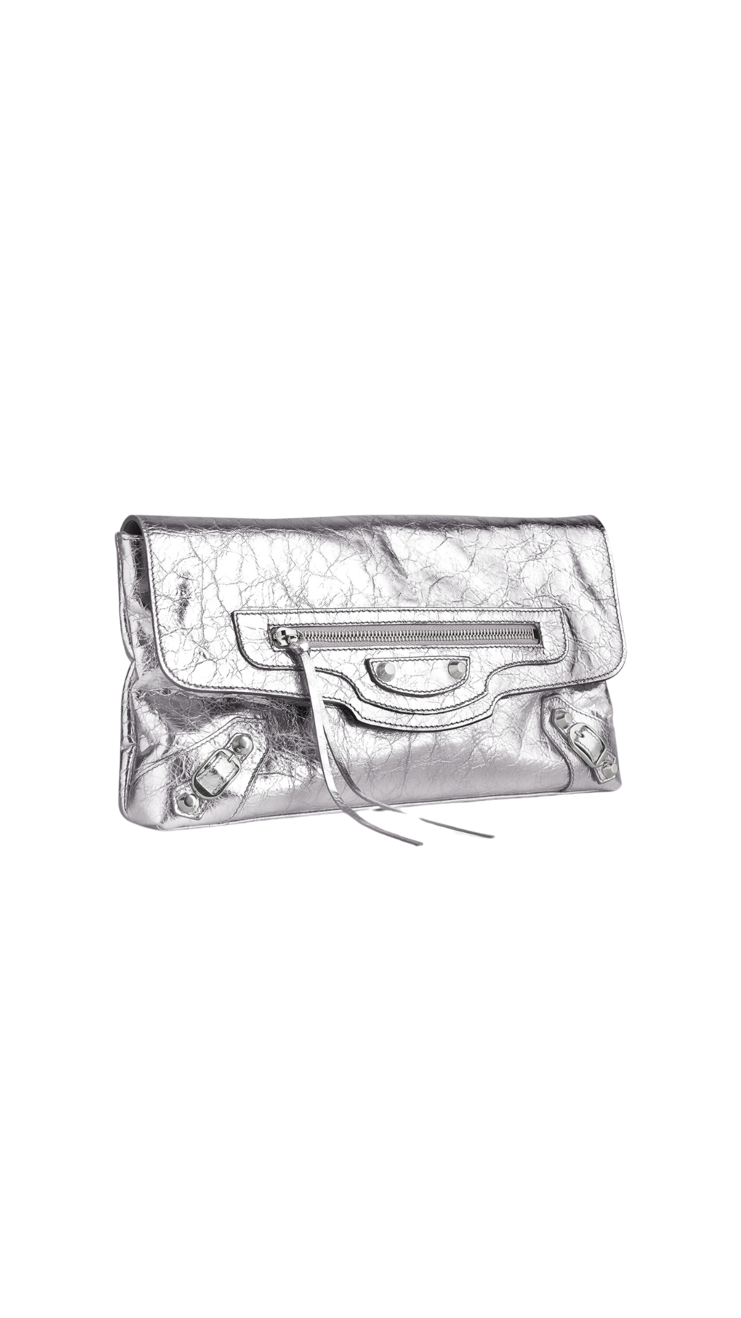 Le City Clutch in Silver