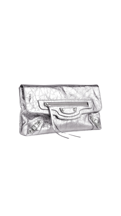 Le City Clutch in Silver