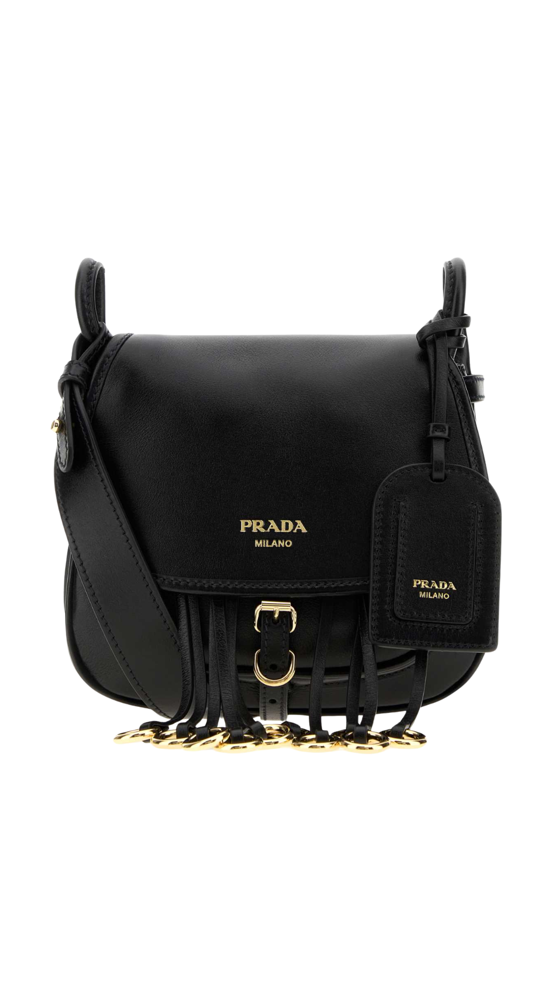 Corsaire Aged Leather Mini Shoulder Bag in Black