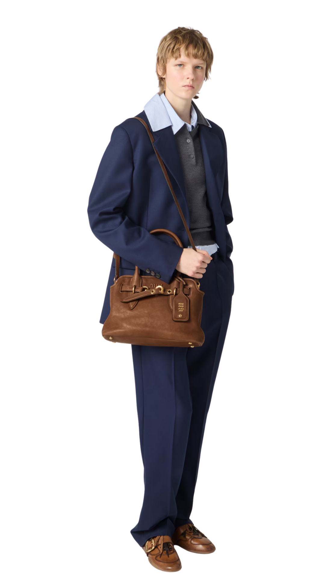 Aventure Nappa Leather Bag in Oak