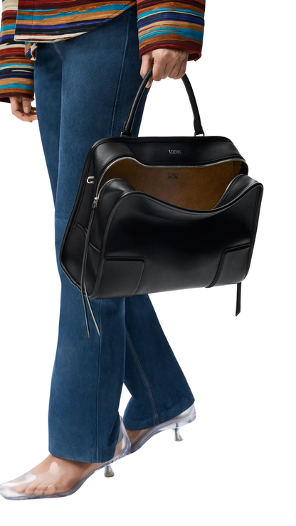 Large Amazona 180 Bag in Black Soft Calfskin