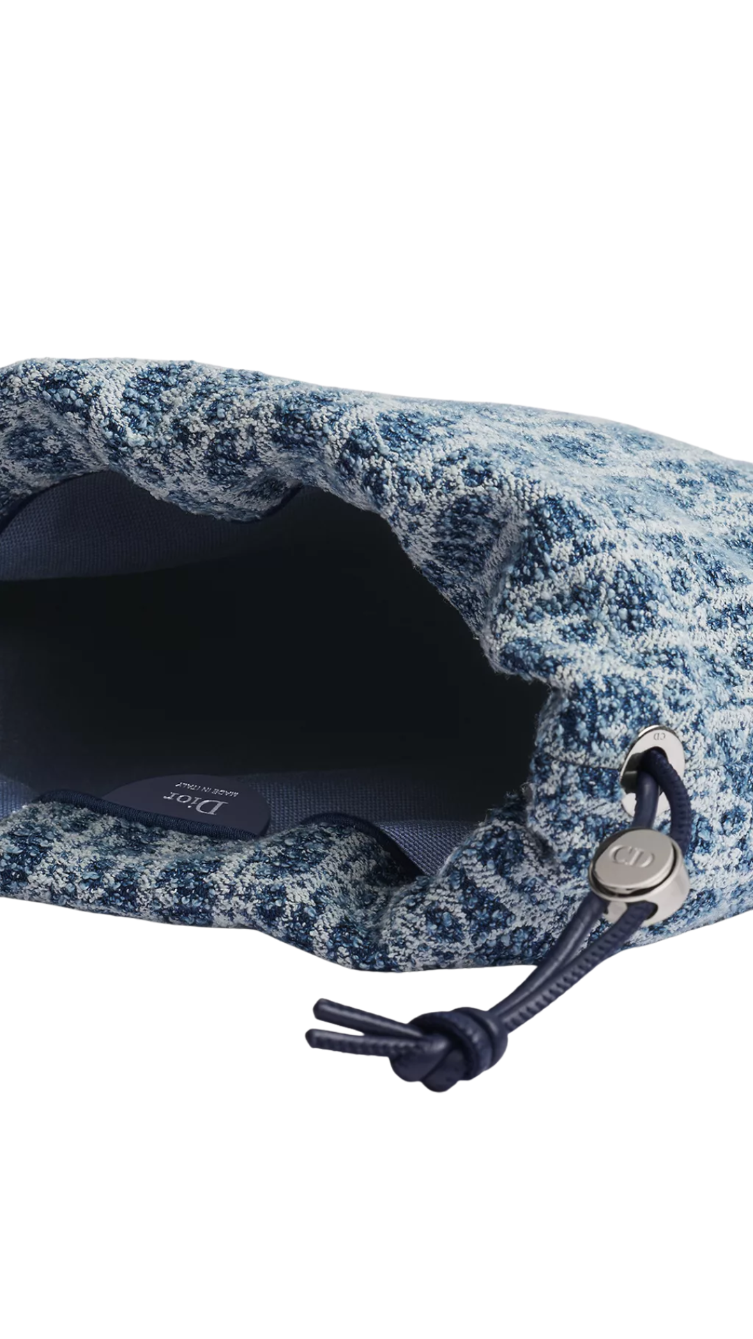 Dioriviera Medium DiorTravel Last Minute Pouch in Blue Spongy Dior Oblique Fabric