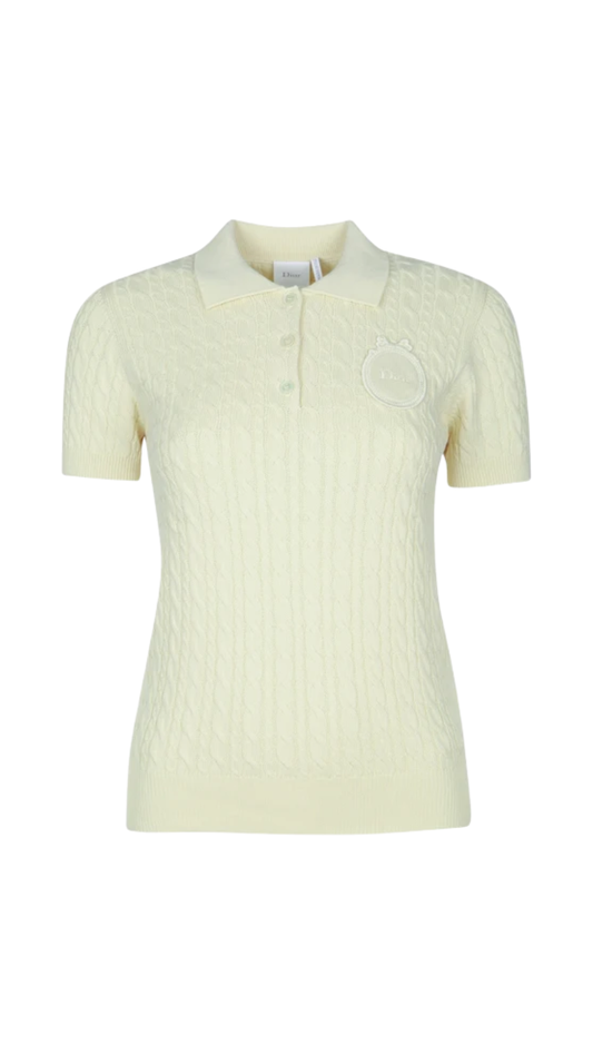 Dior Médaillon Embroidered Short-Sleeved Sweater