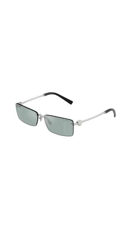 Sunglasses Tiffany in Light Azure Silver Mirror