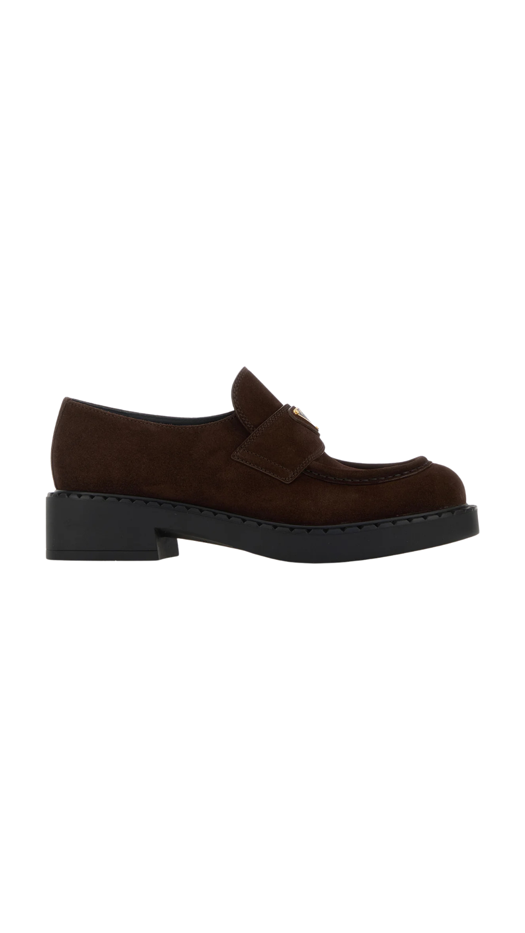 Mocasines de ante en marrón oscuro