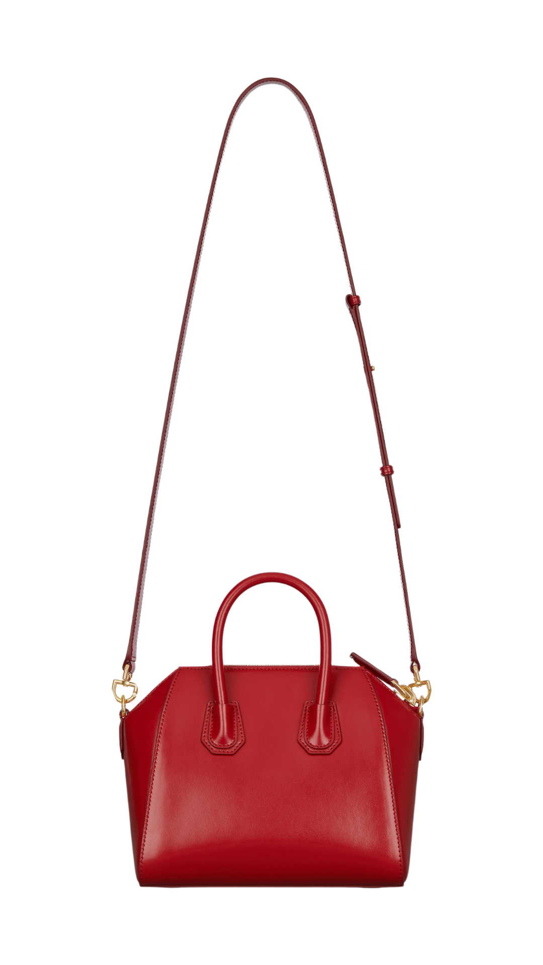 Mini Antigona Bag in Vermillon Box Leather