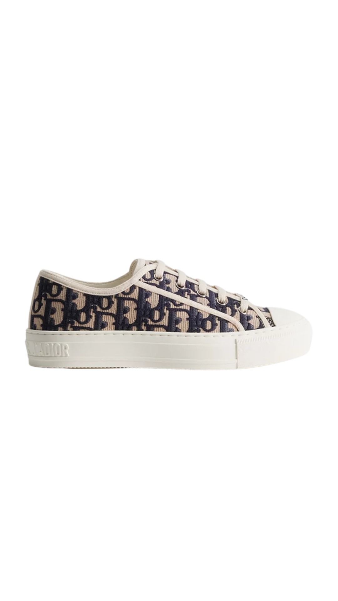 Walk'n'Dior Sneaker in Deep Blue Dior Oblique Embroidered Cotton