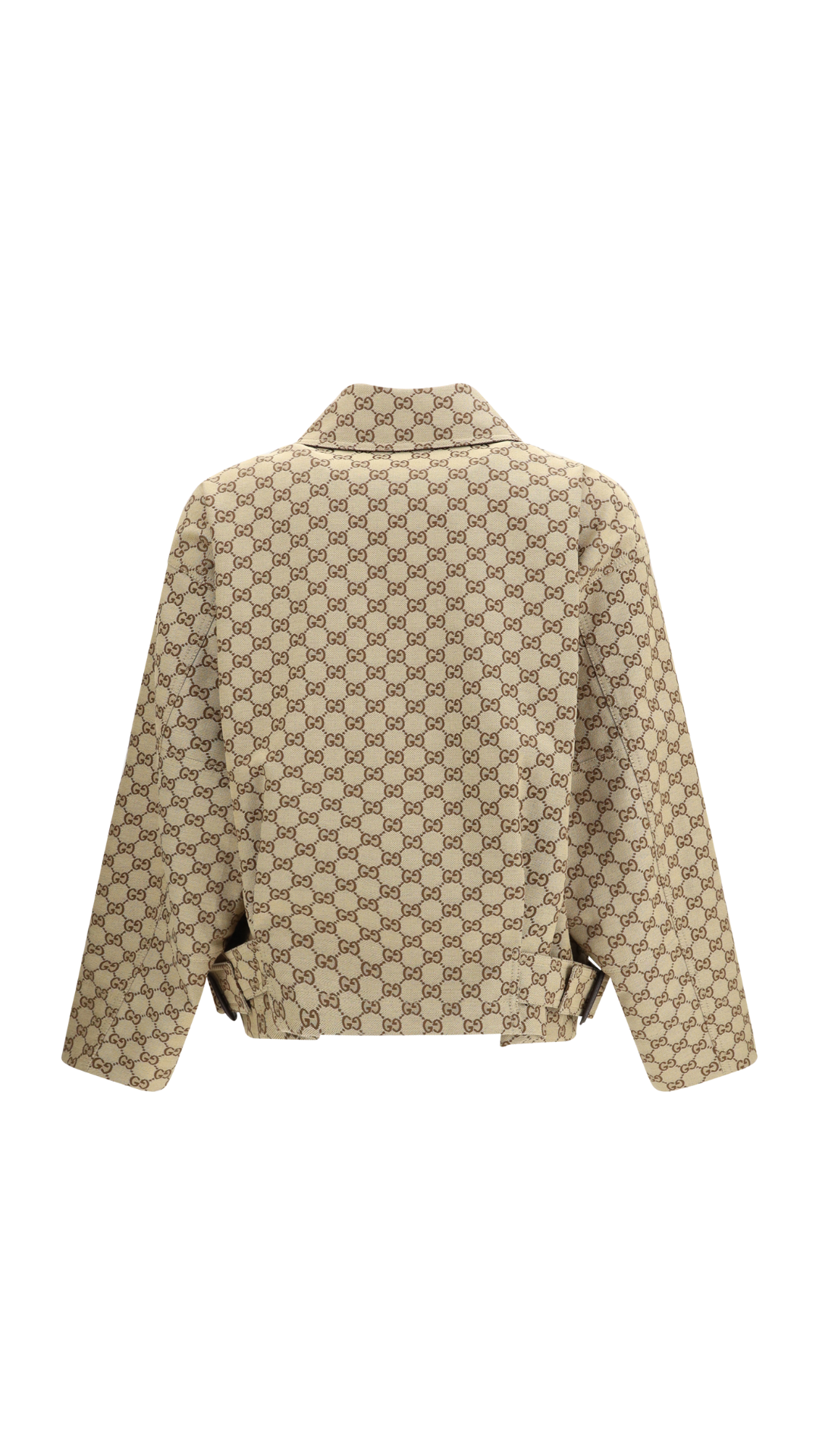 GG Canvas Bomber Jacket in Camel